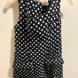 Cotton 50s polka dot dress with deep pockets